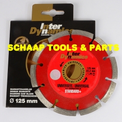 Diamant zaagblad universeel 125 x 22.23 mm standaard+ | 404125